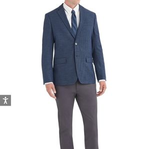 DACRE SINGLE-BREASTED SPORTCOAT JACKET - BLUE